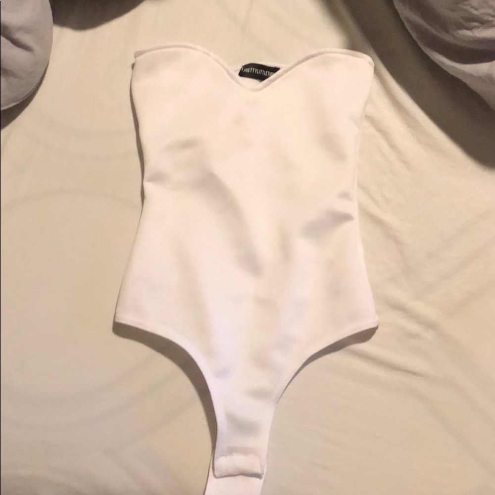 White Sweetheart Bodysuit